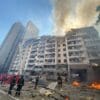 Help for victims of rocket attack in Kyiv